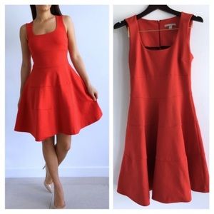 Banana Republic 4 Red A-Line, fit n flare dress with side pockets. Paid $199